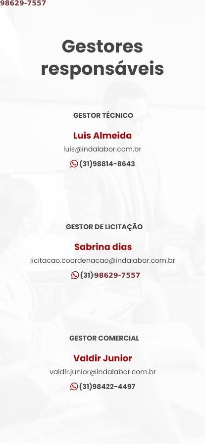 Gestores responsáveis